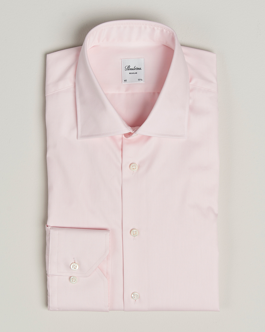 Herre | Skjorter | Stenströms | Regular Fit Cut Away Shirt Pink
