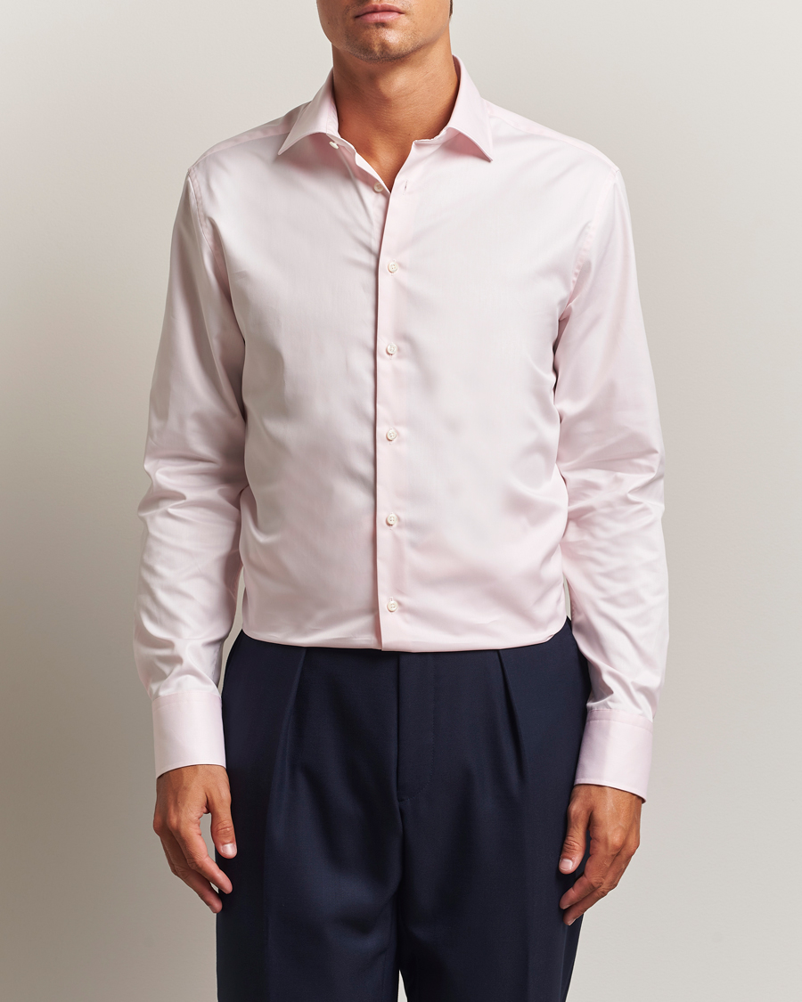 Herre | Skjorter | Stenströms | Regular Fit Cut Away Shirt Pink