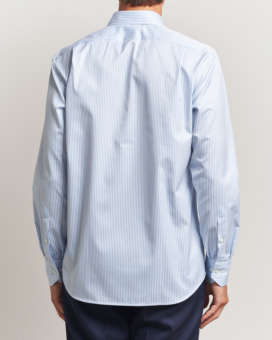 Herre | Skjorter | Stenströms | Regular Fit Striped Cut Away Shirt Blue/White