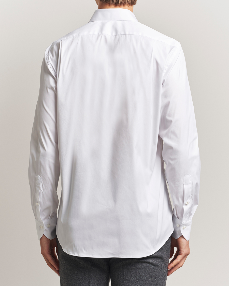 Herre | Skjorter | Stenströms | Regular Fit Cotton Stretch Shirt White