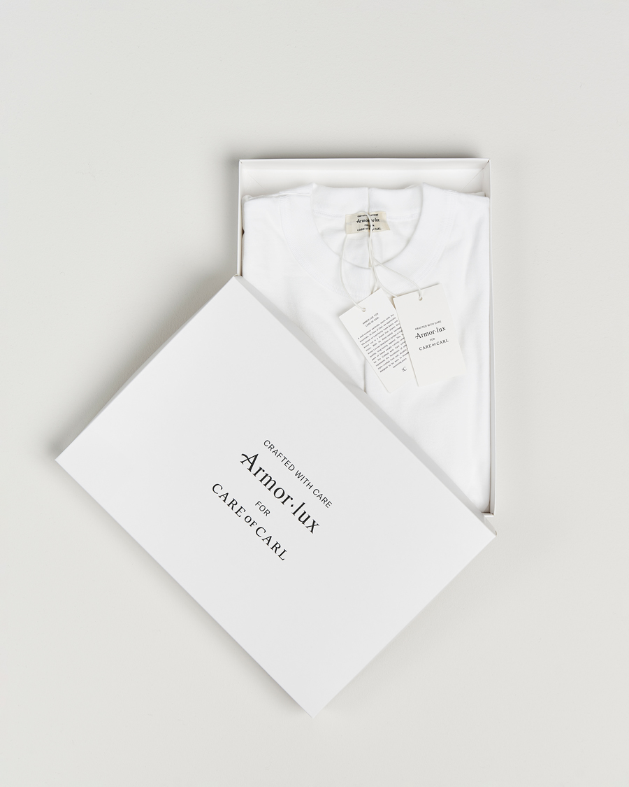 Herre | T-Shirts | Armor Lux for Care of Carl | Armor-lux 2-Pack Heritage Callac T-Shirt White/White