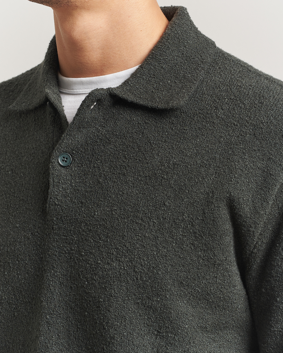 Herre | Trøjer | Samsøe Samsøe | Nino Knitted Polo Dark Evergreen