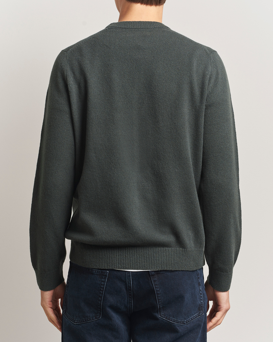 Herre | Trøjer | Samsøe Samsøe | Isak Knitted Crew Neck Dark Evergreen