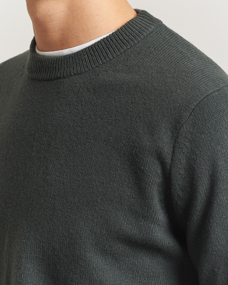 Herre | Trøjer | Samsøe Samsøe | Isak Knitted Crew Neck Dark Evergreen