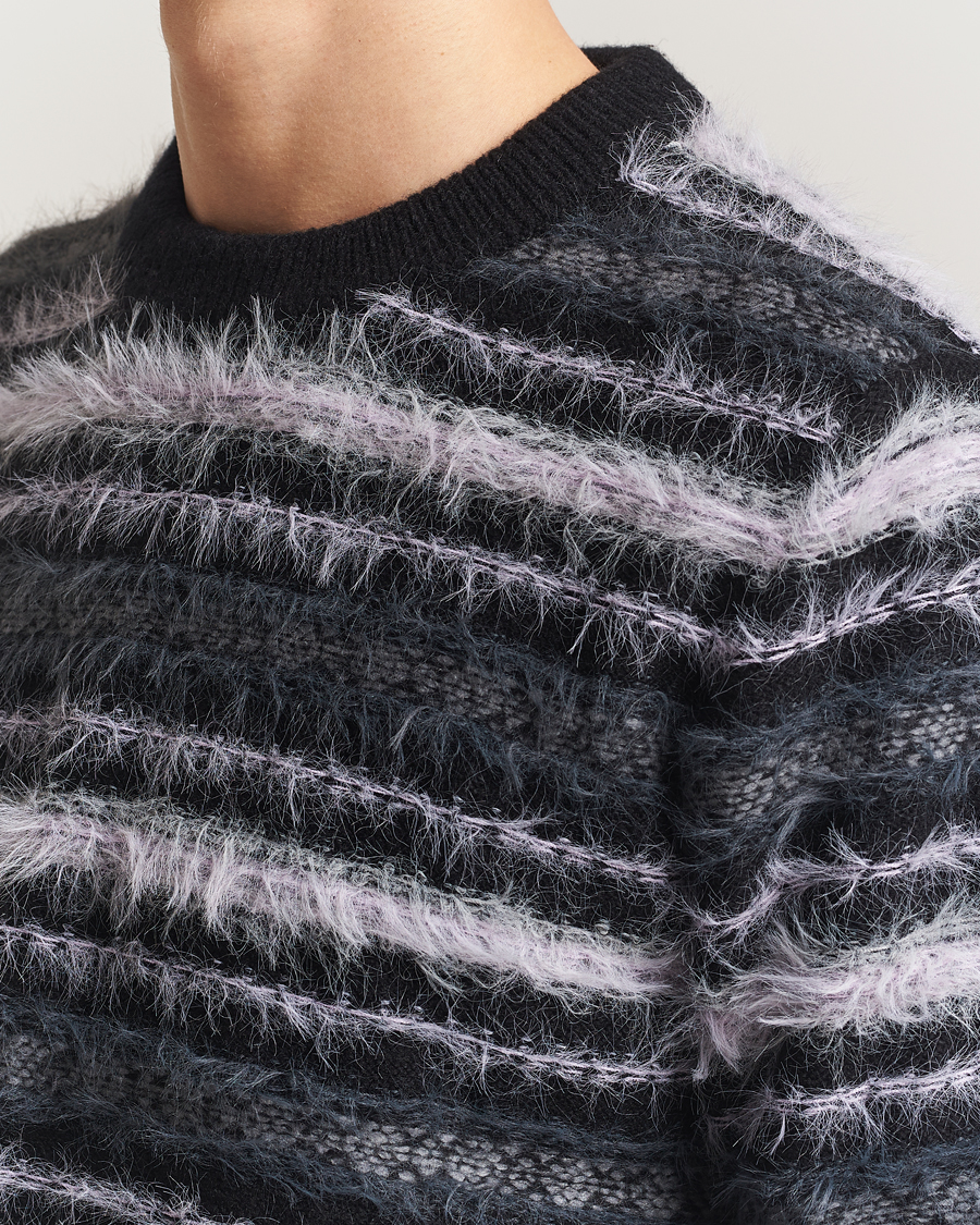 Herre | Trøjer | Samsøe Samsøe | Finnley Striped Knitted Sweater Black Multi