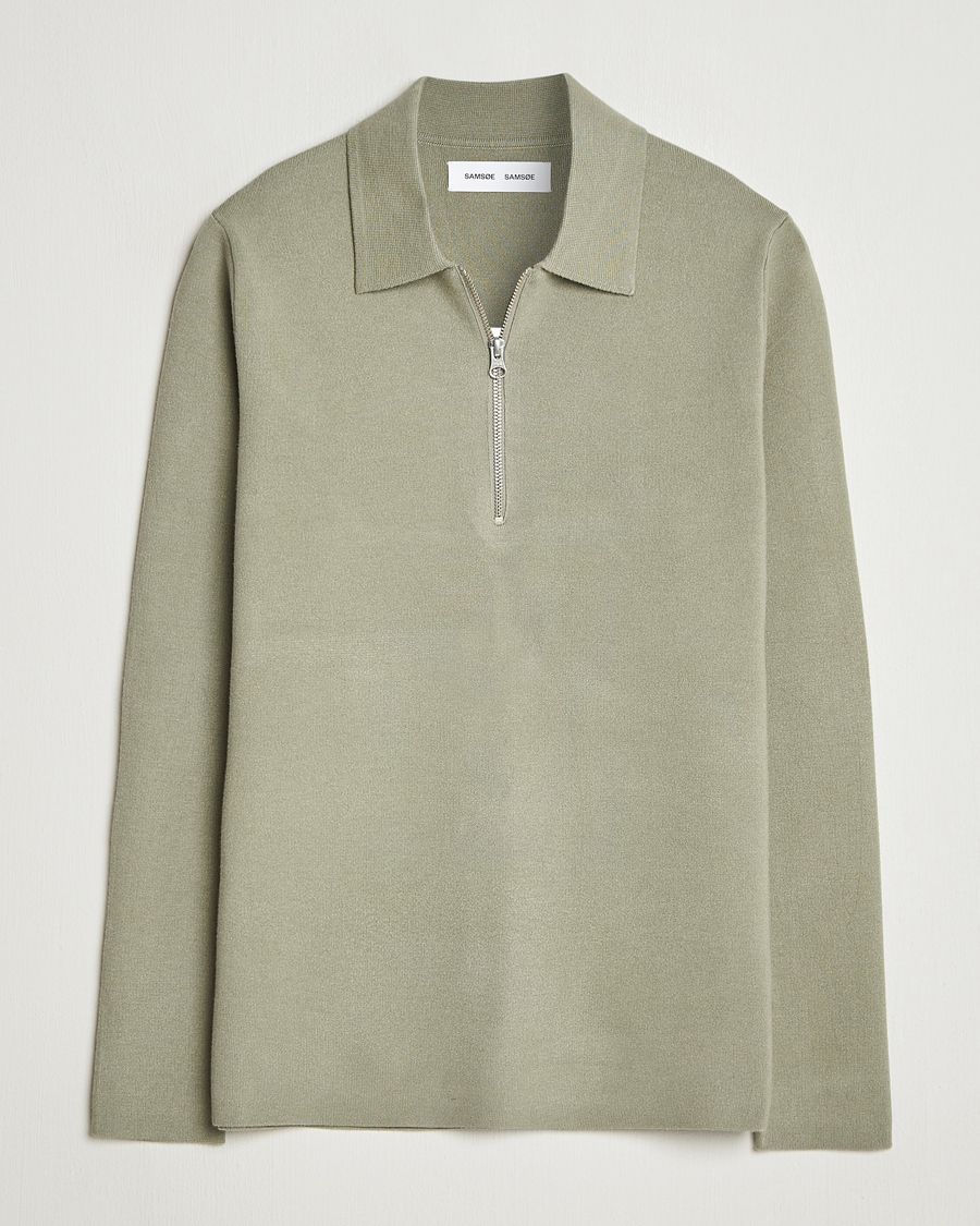 Herre | Trøjer | Samsøe Samsøe | Guna Half Zip Seagrass
