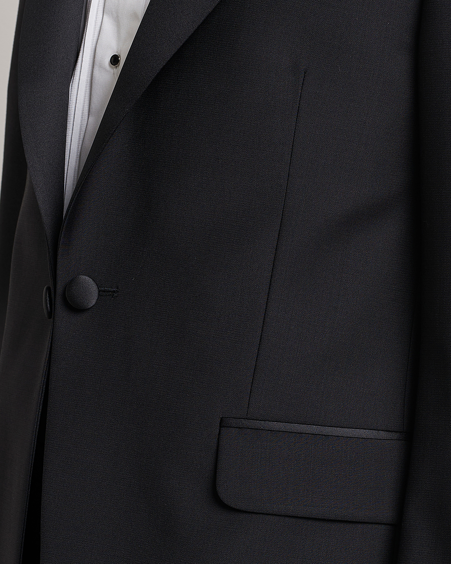 Herre | Blazere & jakker | Oscar Jacobson | Frampton Wool Tuxedo Blazer Black