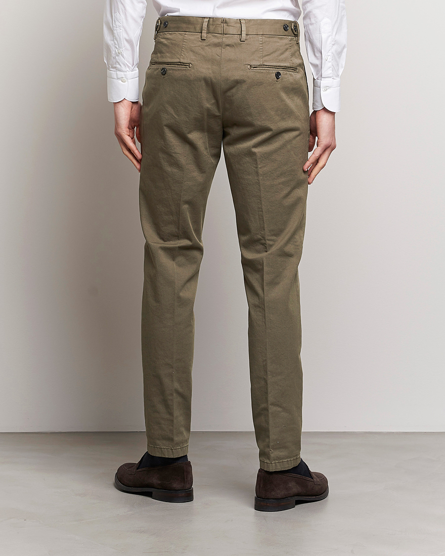 Herre | Bukser | Oscar Jacobson | Danwick Cotton Trousers Olive