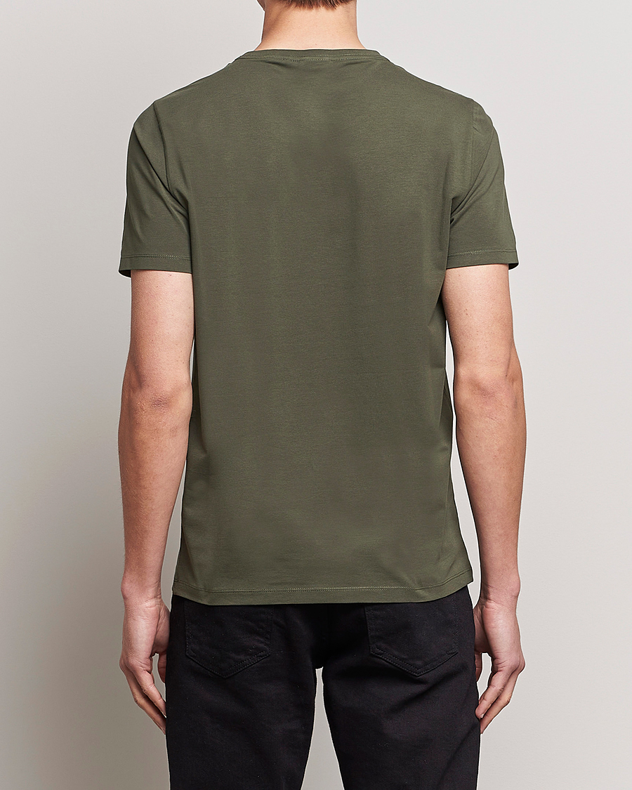 Herre | T-Shirts | Oscar Jacobson | Kyran Cotton T-Shirt Green