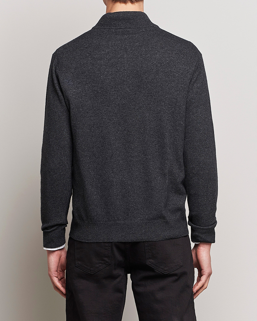 Herre | Trøjer | Oscar Jacobson | Patton Wool Half-Zip Grey