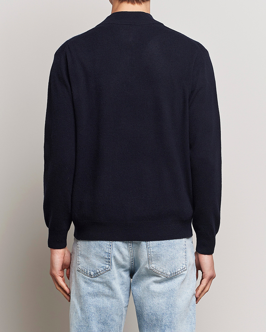 Herre | Trøjer | Oscar Jacobson | Patton Wool Half-Zip Navy