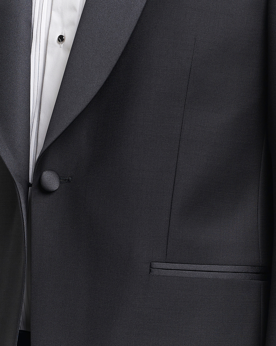 Herre | Blazere & jakker | Oscar Jacobson | Figaro Wool Tuxedo Blazer Black