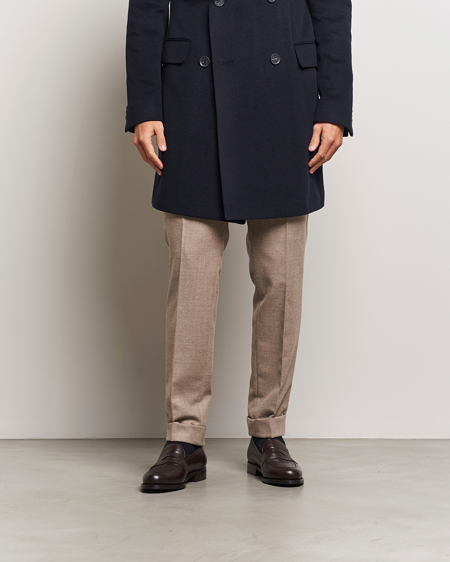 Herre | Loafers | Oscar Jacobson | Penny Loafers Dark Mud Brown