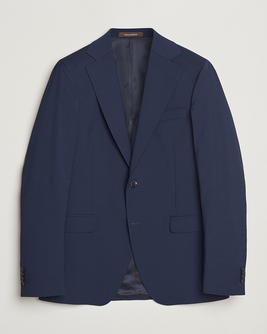 Herre | Blazere & jakker | Oscar Jacobson | Ego Wool Blend Blazer Navy