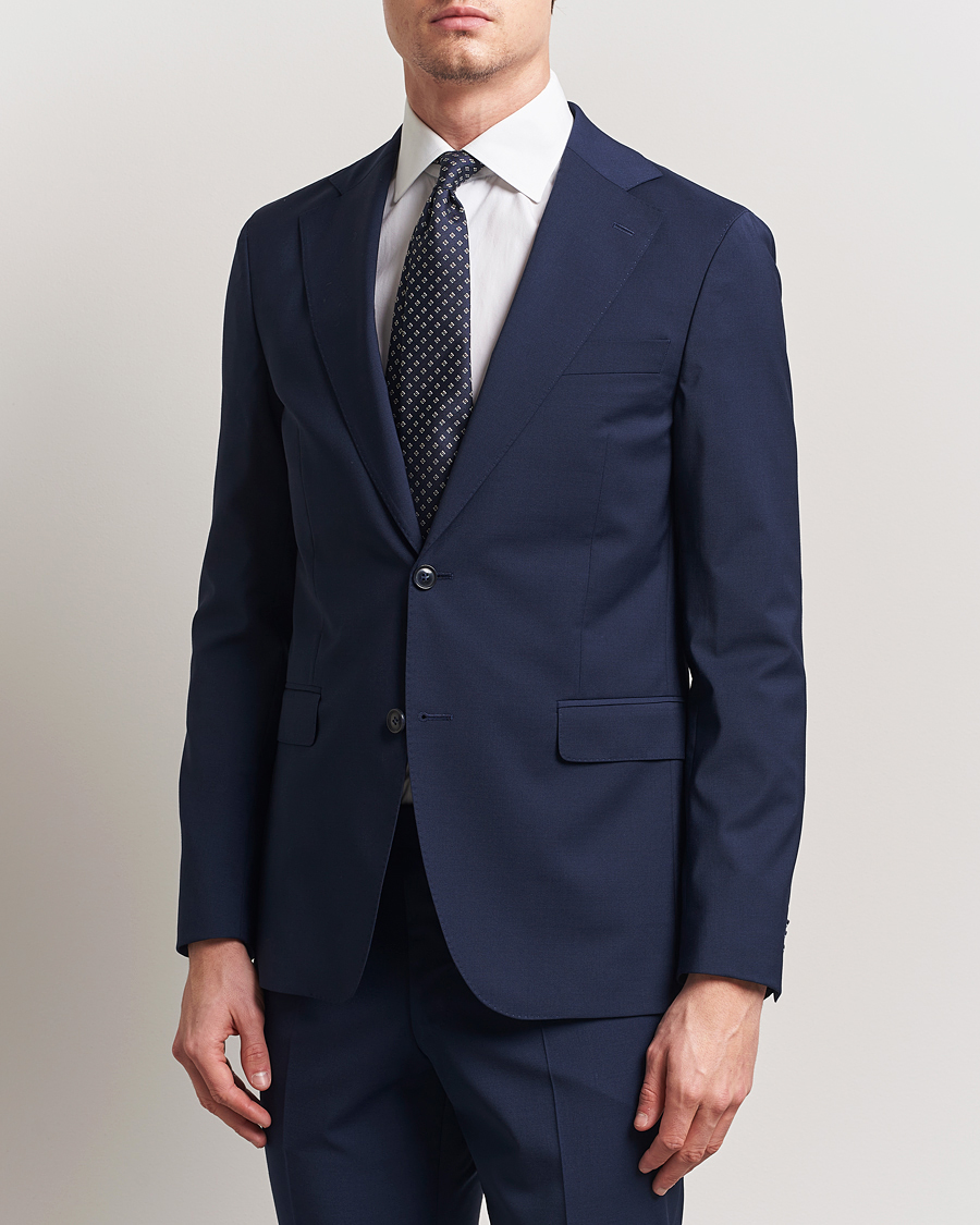 Herre | Blazere & jakker | Oscar Jacobson | Ego Wool Blend Blazer Navy