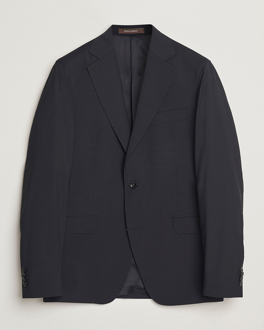 Herre | Blazere & jakker | Oscar Jacobson | Ego Wool Blend Blazer Black