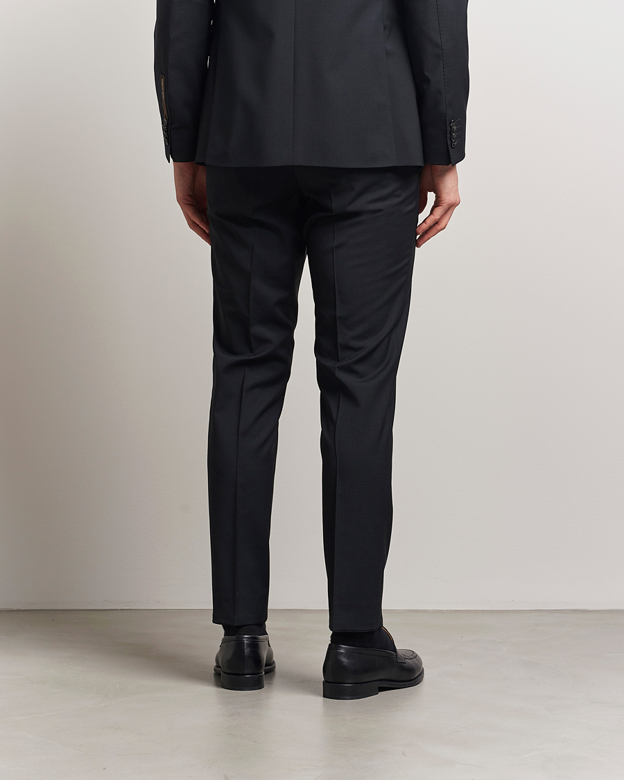 Herre | Bukser | Oscar Jacobson | Denz Wool Blend Trousers Black