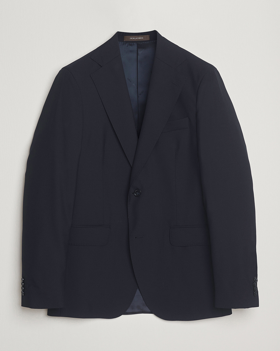 Herre | Blazere & jakker | Oscar Jacobson | Ego Wool Blazer Navy