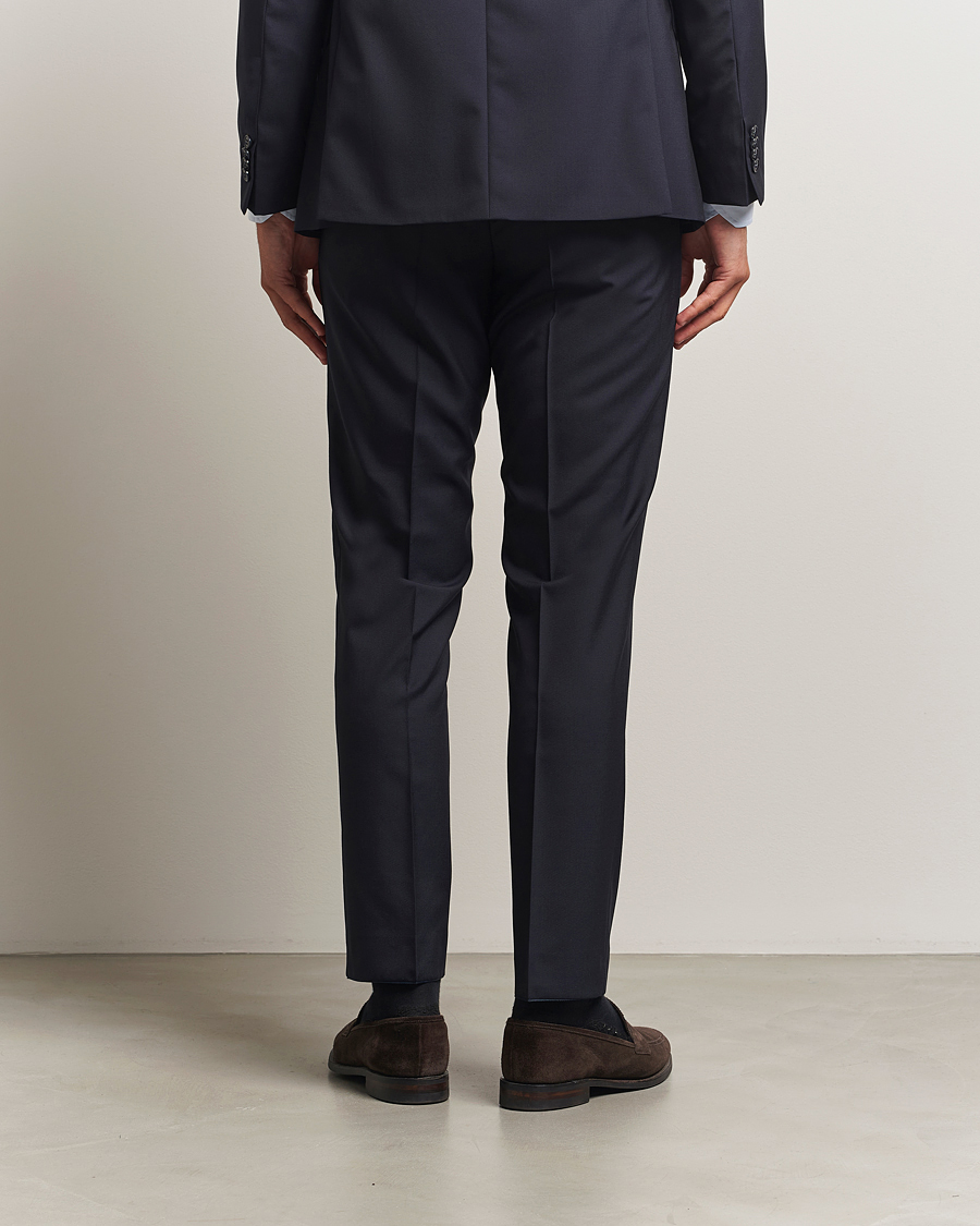Herre | Bukser | Oscar Jacobson | Dandy Wool Trousers Navy