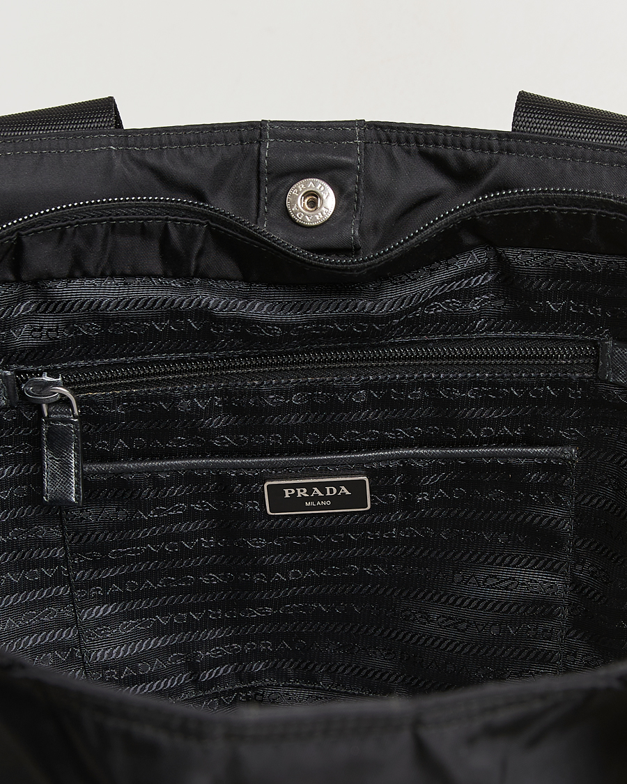 Herre | Pre-Owned & Vintage Bags | Prada Pre-Owned | 2 Way Boston Bag Tessuto Nylon Black