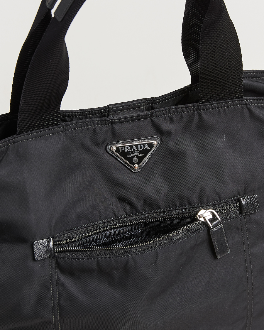 Herre | Pre-Owned & Vintage Bags | Prada Pre-Owned | 2 Way Boston Bag Tessuto Nylon Black