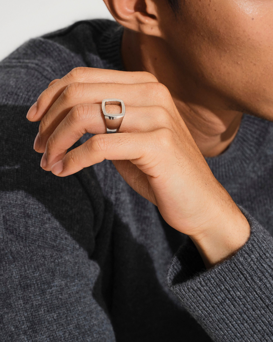Tom Wood Cushion Open Ring Silver - CareOfCarl.dk
