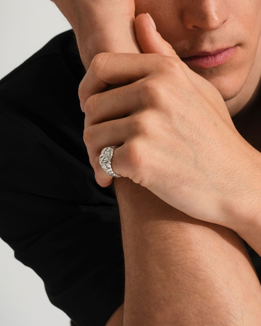 Herre | Smykker | Tom Wood | Quilt Ring Small Silver