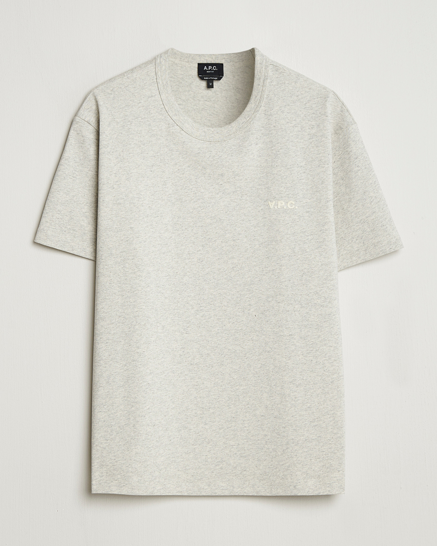 Herre | T-Shirts | A.P.C. | Boxy Fit Petit VPC T-Shirt Mastic Chine