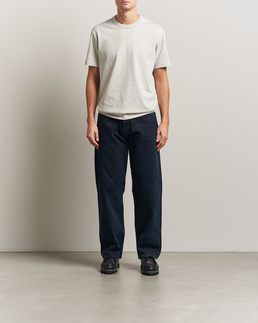 Herre | T-Shirts | A.P.C. | Boxy Fit Petit VPC T-Shirt Mastic Chine