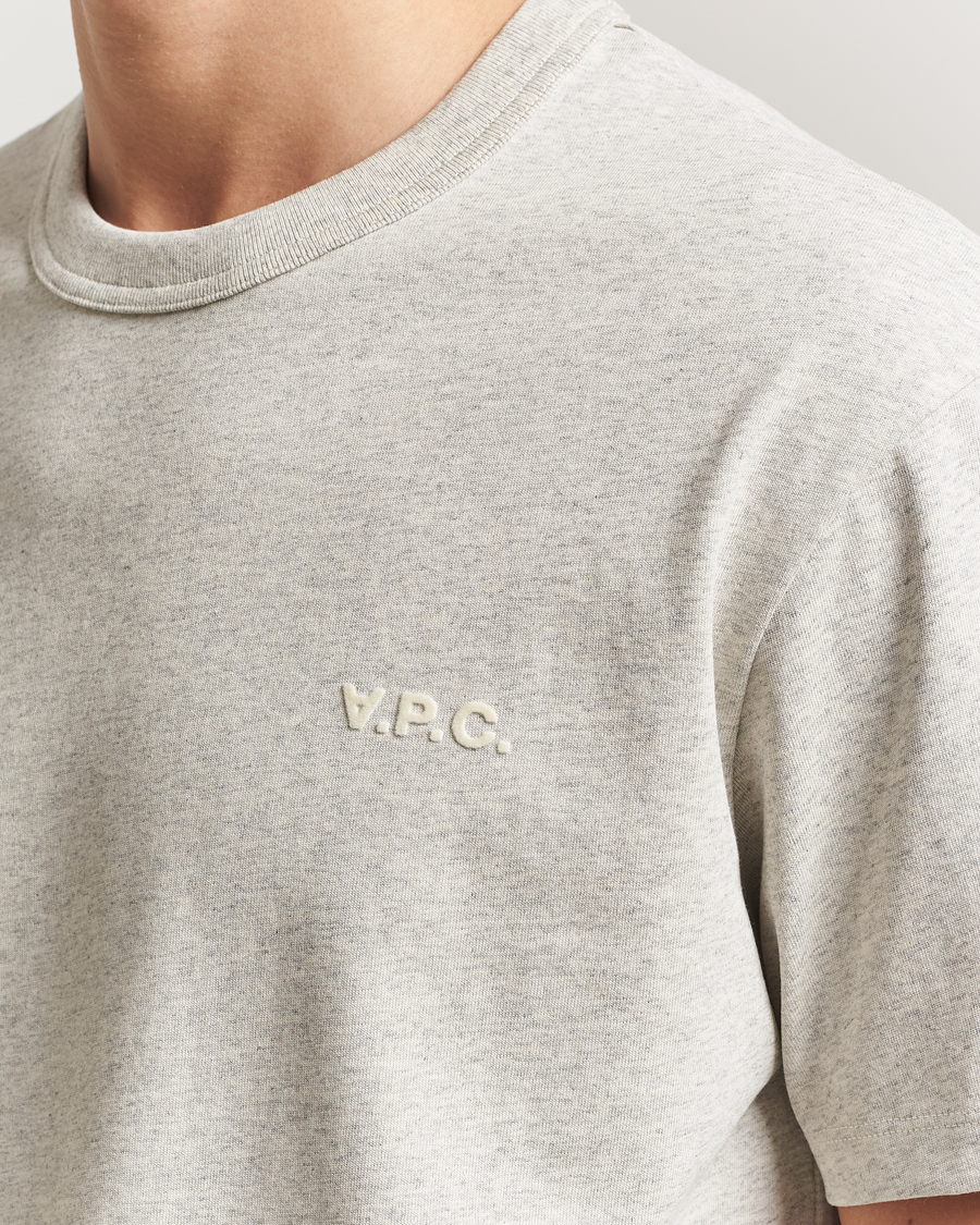 Herre | T-Shirts | A.P.C. | Boxy Fit Petit VPC T-Shirt Mastic Chine