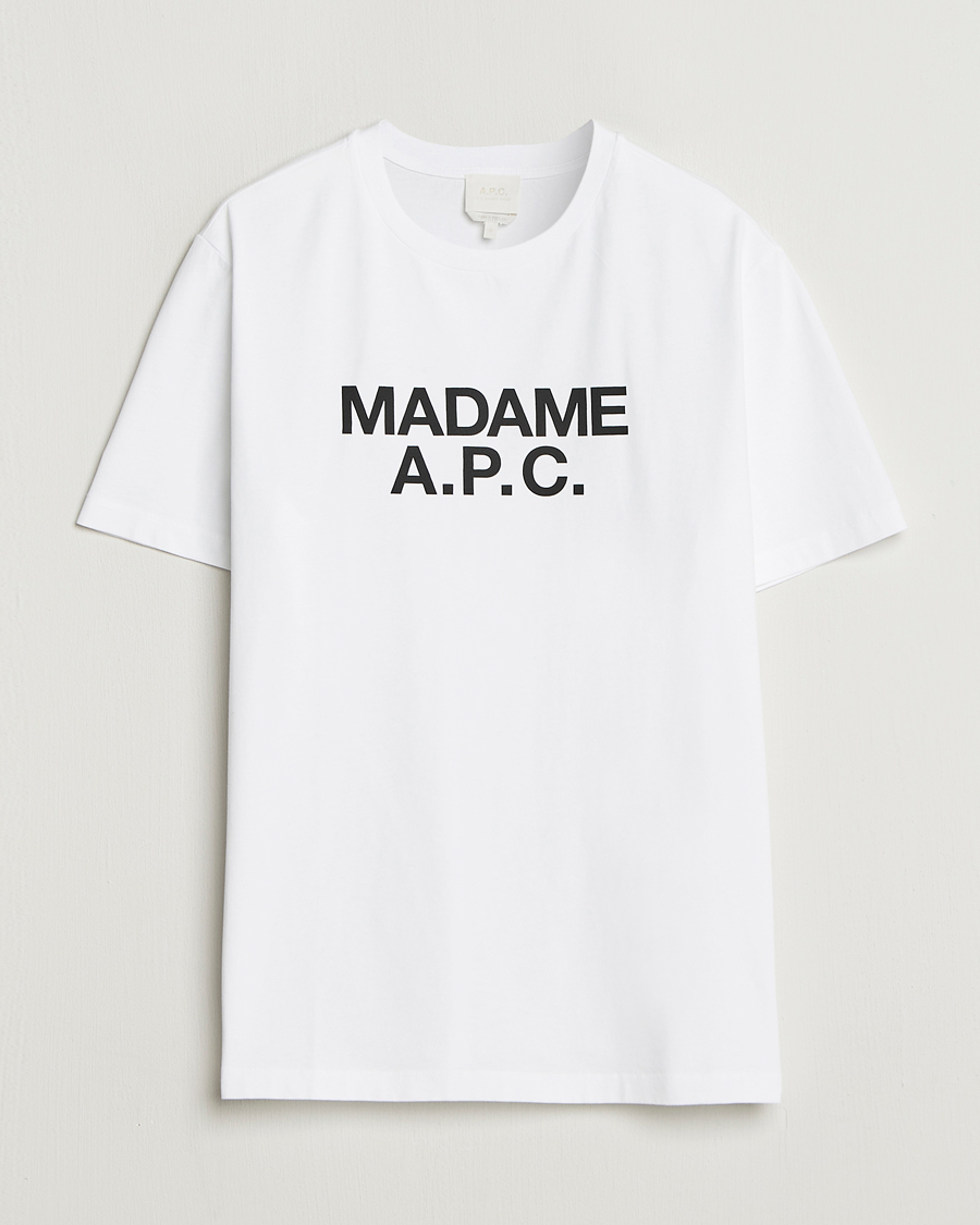 Herre | T-Shirts | A.P.C. | Madame T-Shirt White