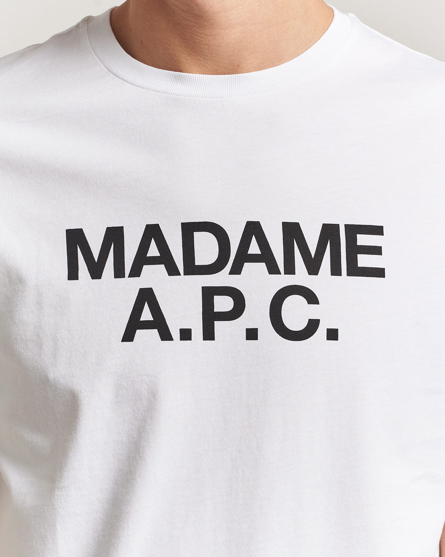 Herre | T-Shirts | A.P.C. | Madame T-Shirt White