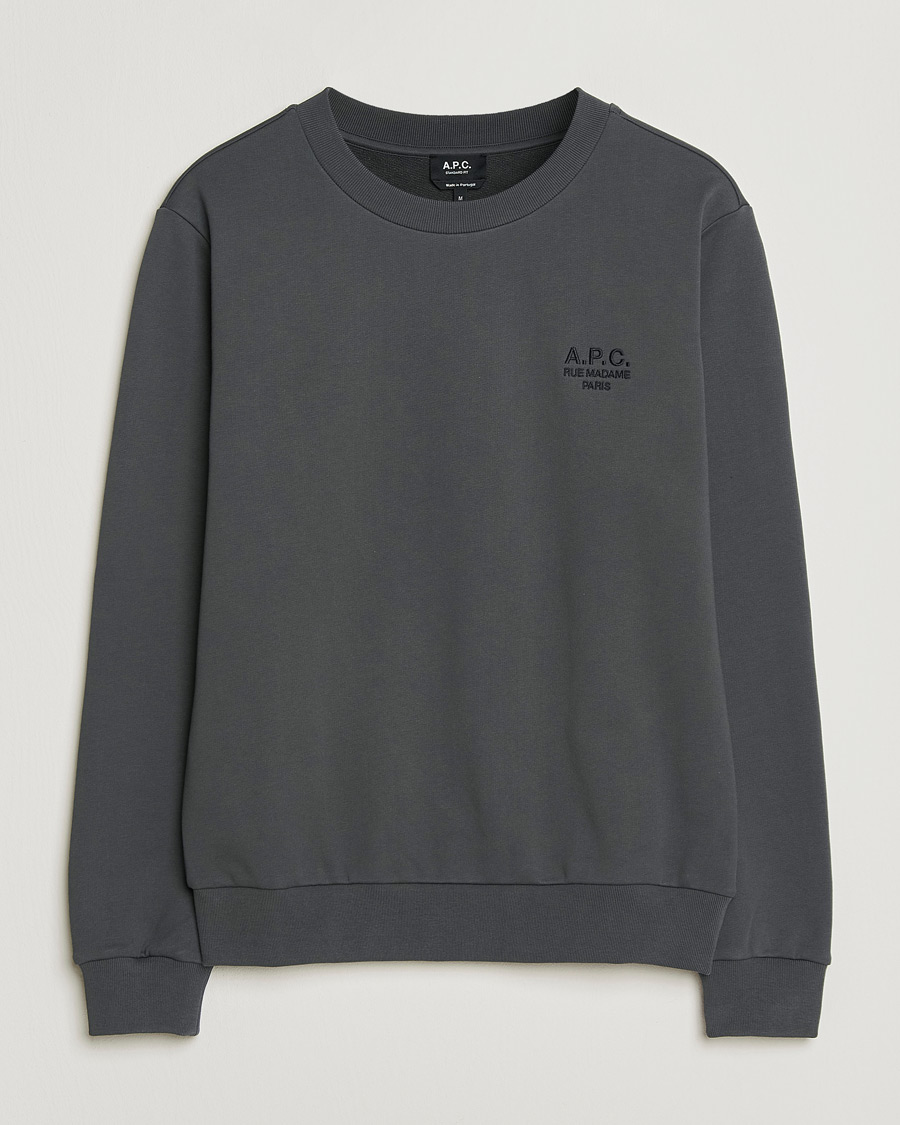 Herre | Trøjer | A.P.C. | Rue Madame Tonal Sweatshirt Faded Black