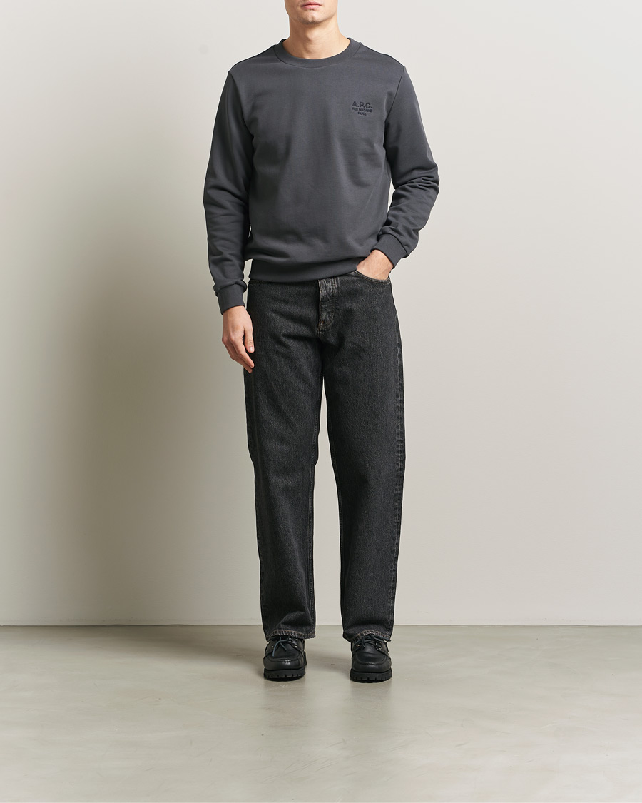 Herre | Trøjer | A.P.C. | Rue Madame Tonal Sweatshirt Faded Black
