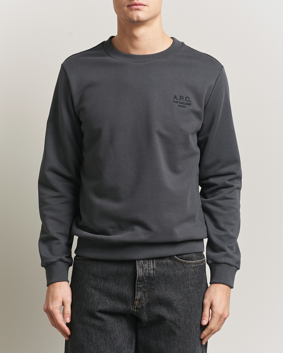 Herre | Trøjer | A.P.C. | Rue Madame Tonal Sweatshirt Faded Black
