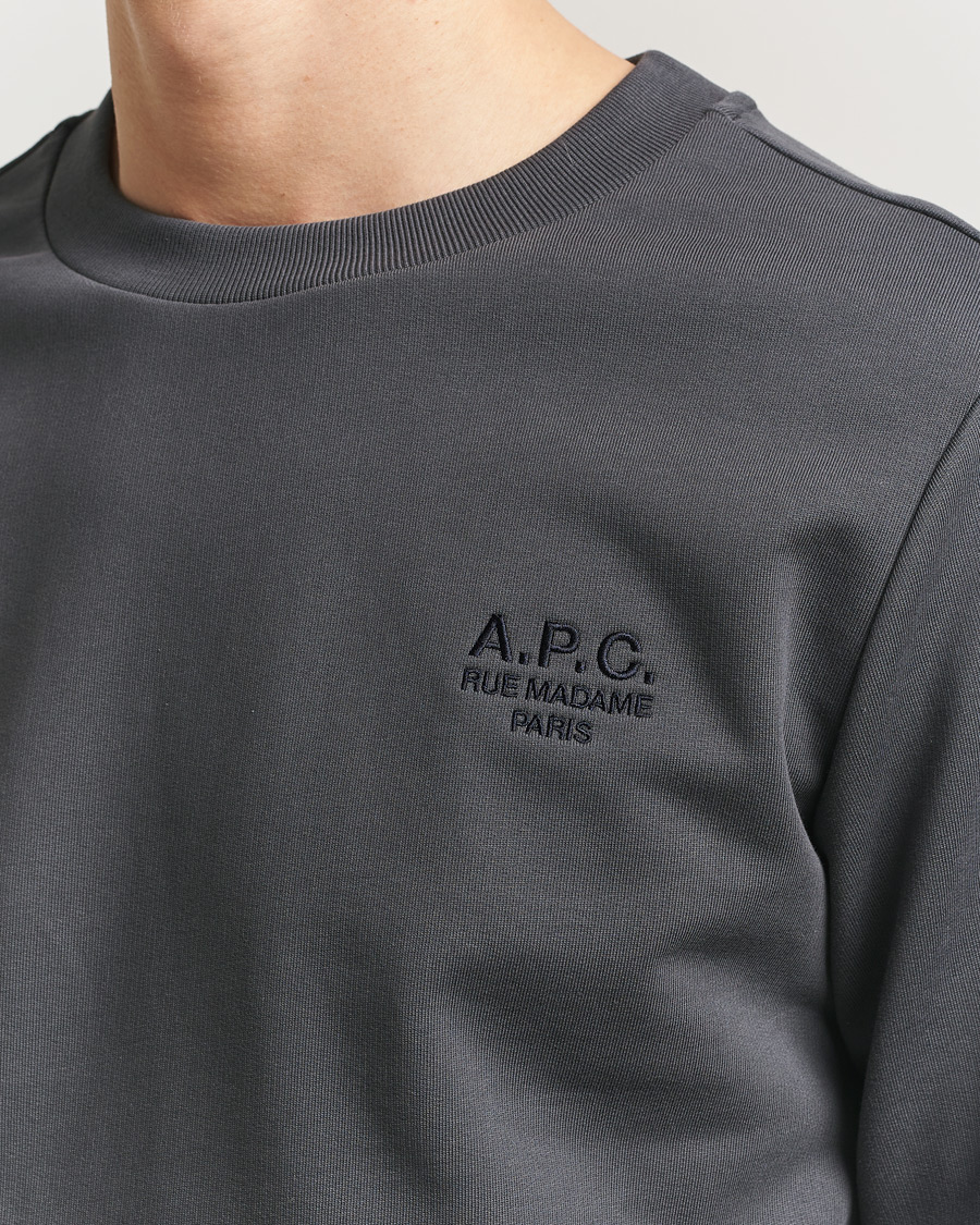 Herre | Trøjer | A.P.C. | Rue Madame Tonal Sweatshirt Faded Black