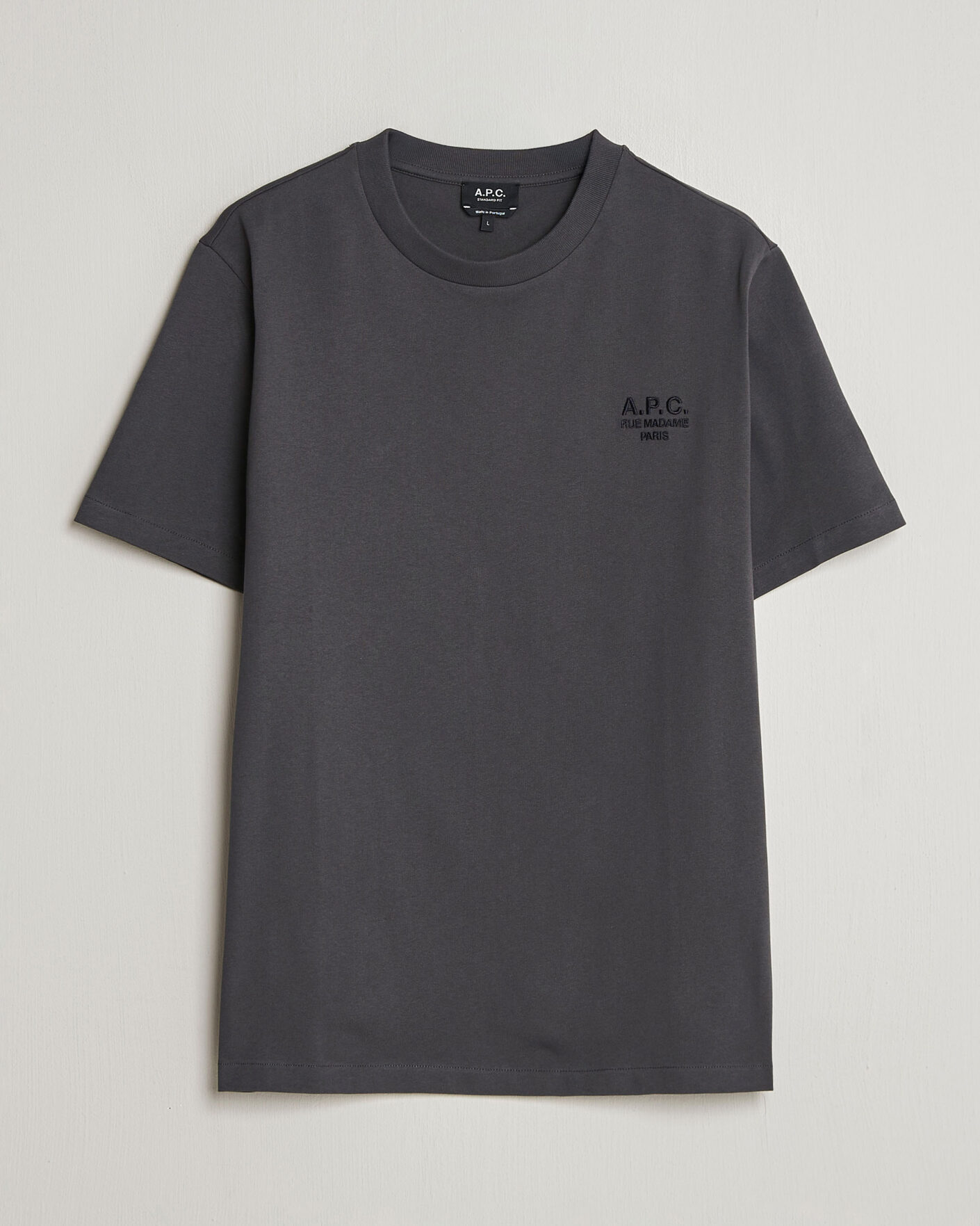 Herre | T-Shirts | A.P.C. | Rue Madame T-Shirt Faded Black