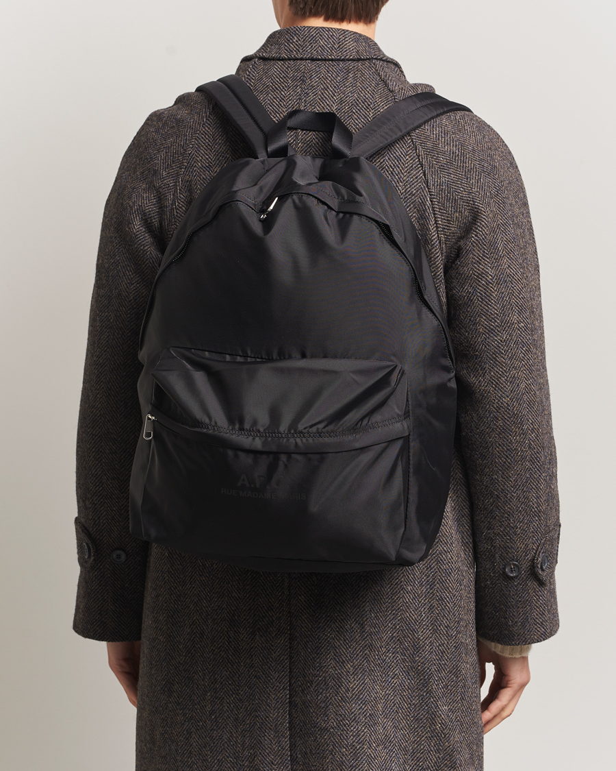 Herre | Tasker | A.P.C. | Backstage Nylon Cordura Backpack Black