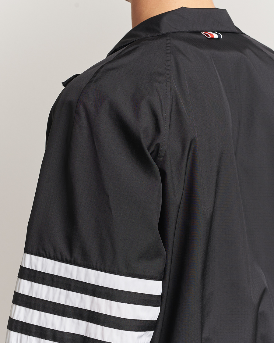 Herre | Jakker | Thom Browne | Raglan 4 Bar Nylon Jacket Black