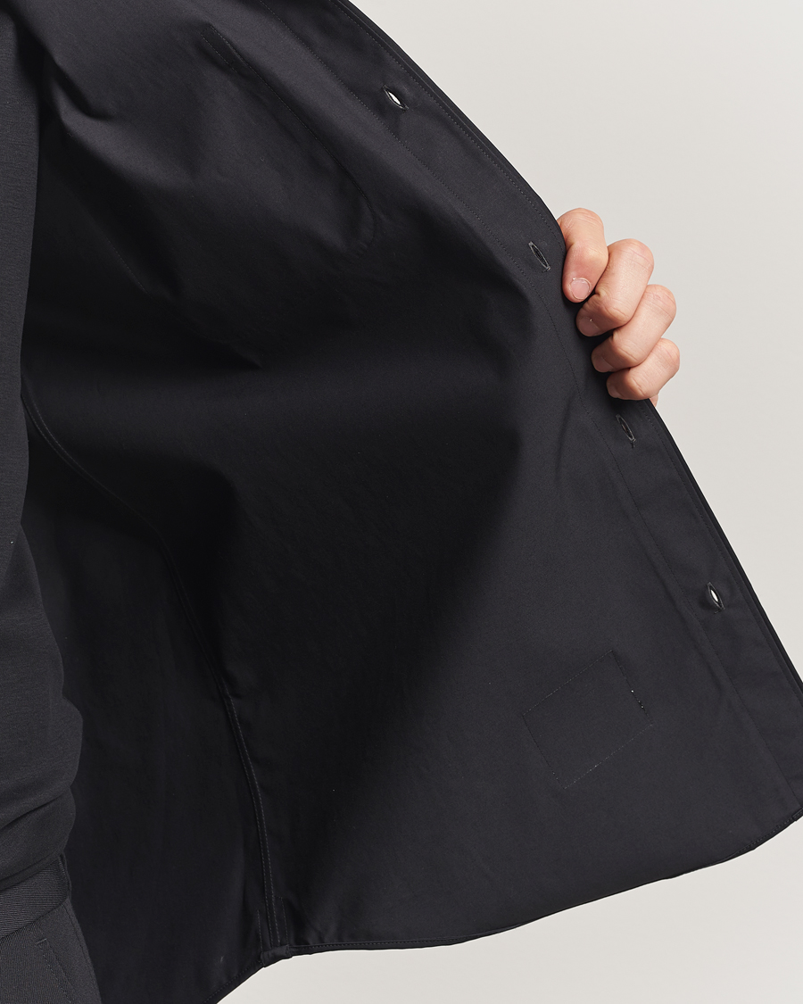 Herre | Skjorter | Thom Browne | Long Sleeve Hooded Overshirt Black