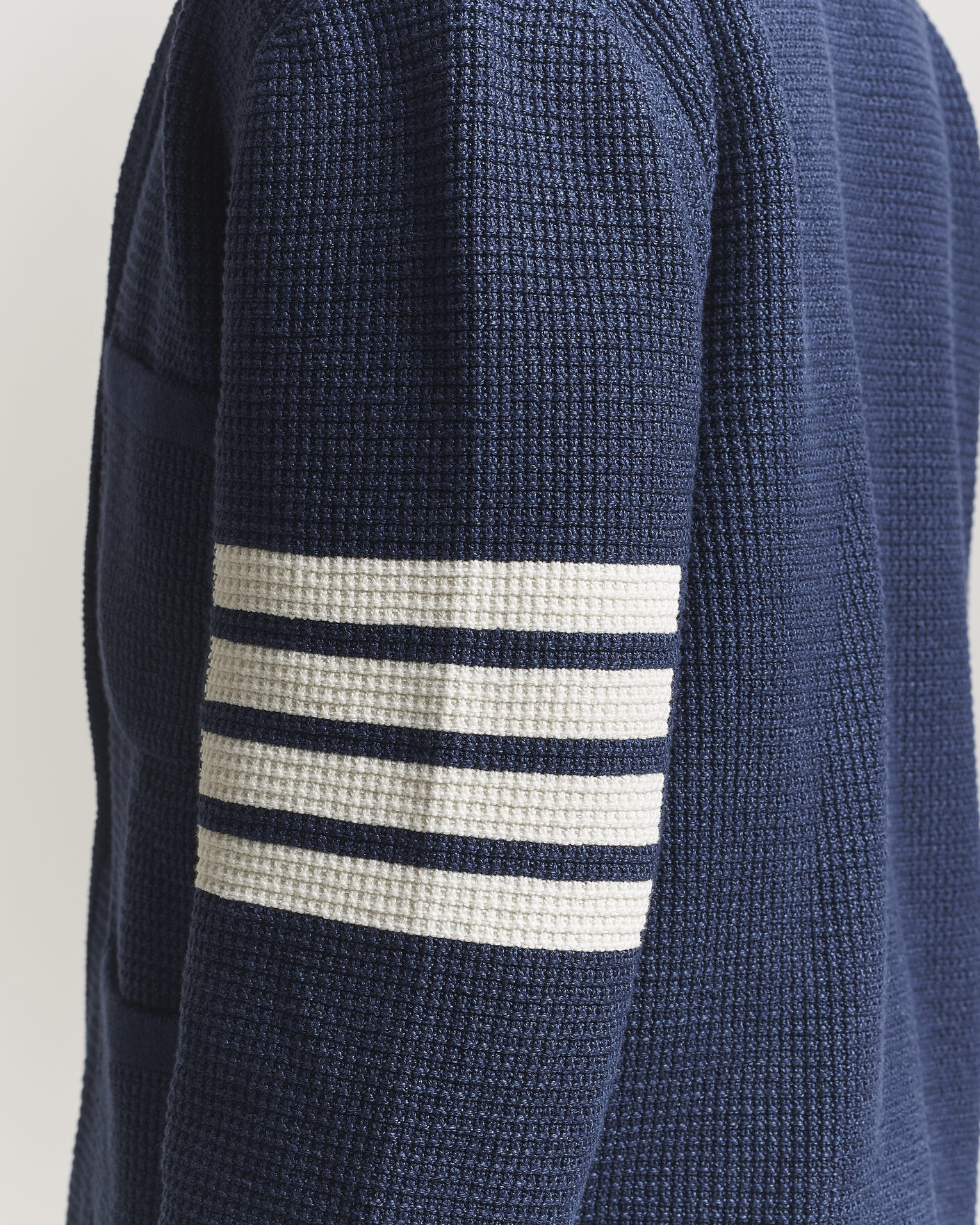 Herre | Trøjer | Thom Browne | Textured 4 Bar Cardigan Jacket Navy