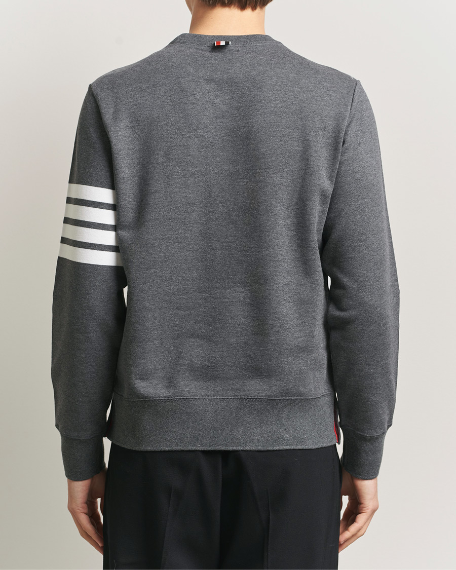 Herre | Trøjer | Thom Browne | Classic 4 Bar Loopback Sweatshirt Dark Grey