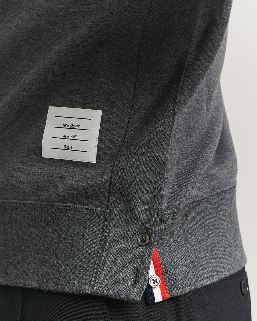Herre | Trøjer | Thom Browne | Classic 4 Bar Loopback Sweatshirt Dark Grey
