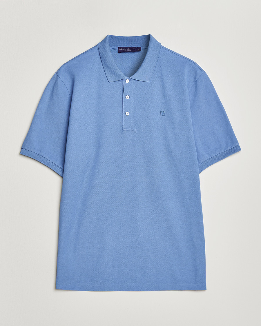 Herre | Polotrøjer | Ralph Lauren Purple Label | Mercerized Cotton Polo Light Blue