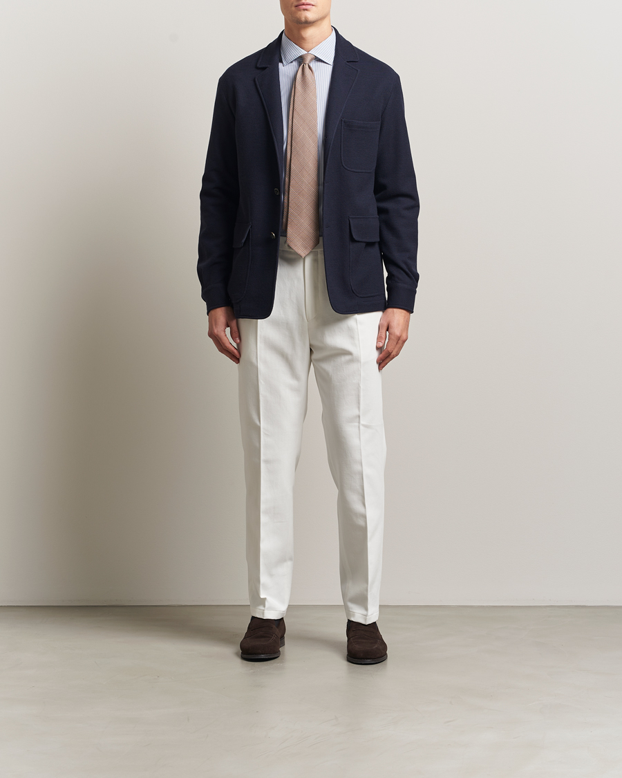 Herre | Blazere & jakker | Ralph Lauren Purple Label | Wool/Cotton Jacket Chairman Navy
