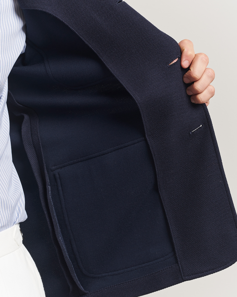 Herre | Blazere & jakker | Ralph Lauren Purple Label | Wool/Cotton Jacket Chairman Navy