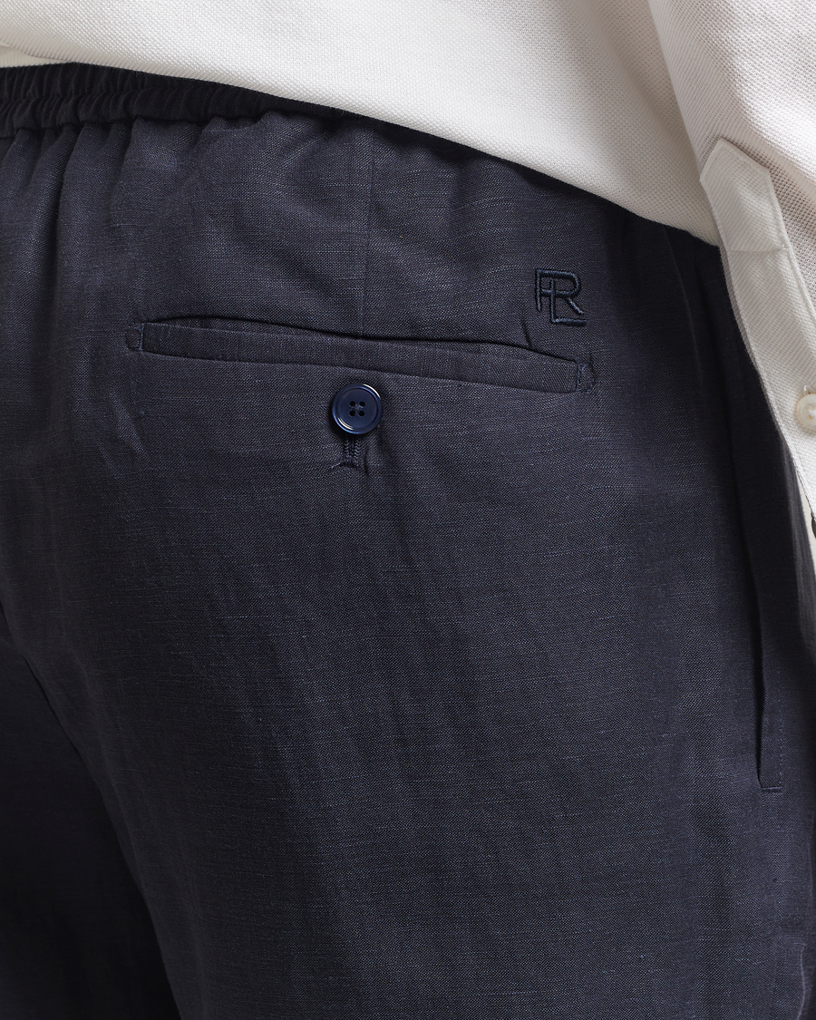 Herre | Bukser | Ralph Lauren Purple Label | Dorset Drawstring Trousers Chairman Navy