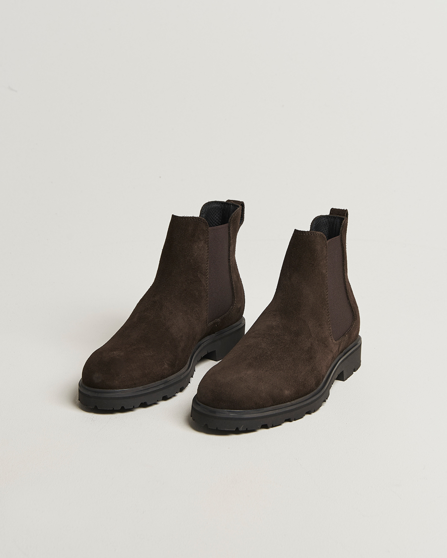 Herre | Støvler | UBR | Thunder Chelsea Suede Boot Dark Brown