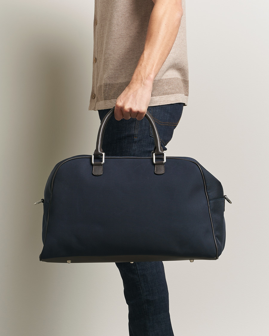 Herre | Tasker | Anderson's | Balistic Nylon/Leather Weekendbag Navy