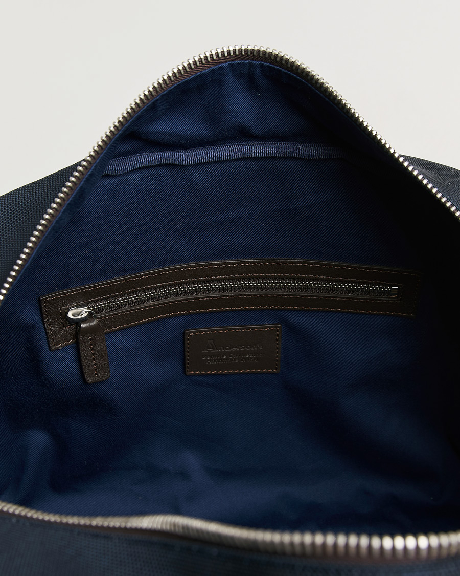 Herre | Tasker | Anderson's | Balistic Nylon/Leather Weekendbag Navy